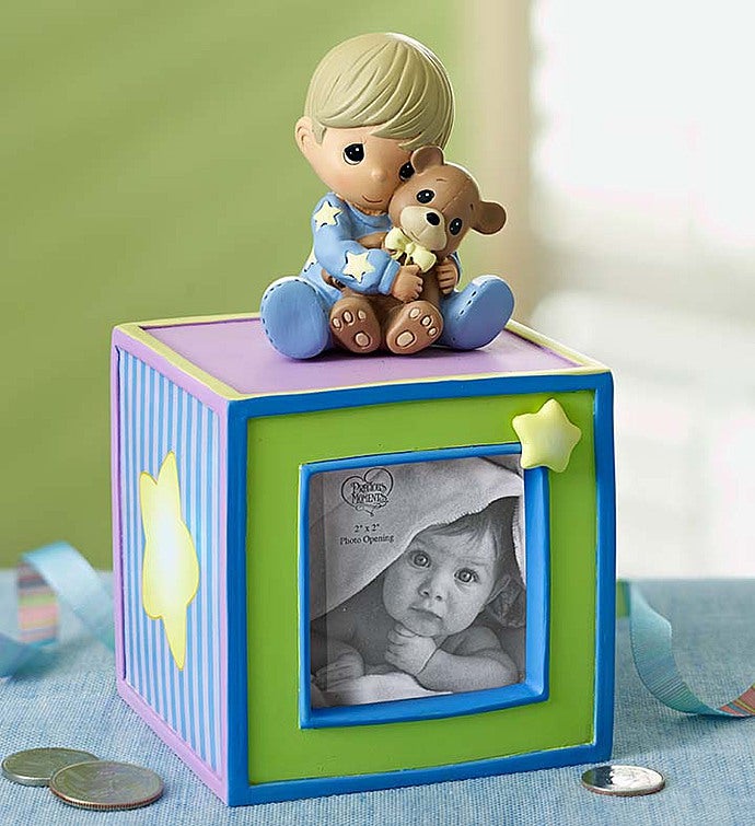 Precious Moments® Bank   Blue or Pink