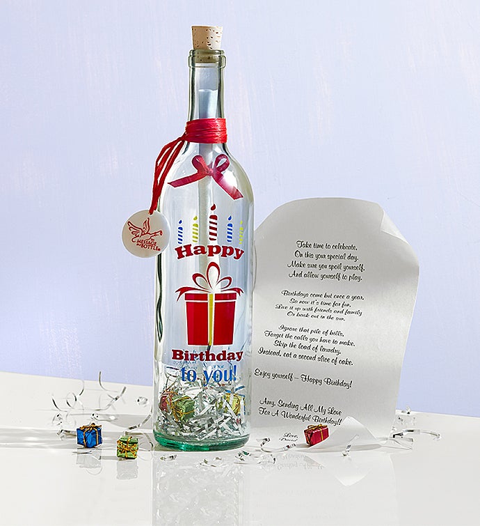 Personalized Message in a Bottle® Happy Birthday