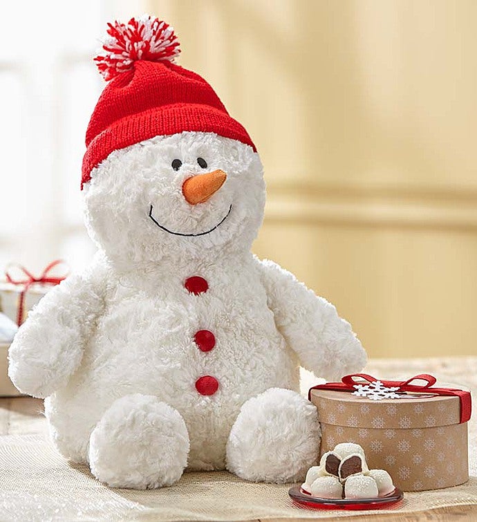 Gund® Plush Snowman with Fannie May Chocolate