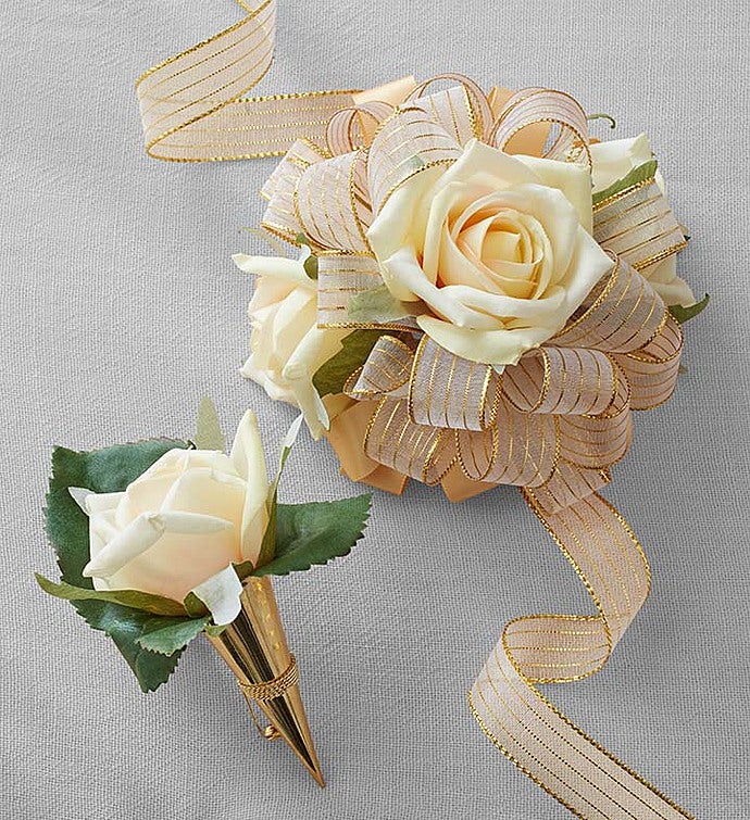 Cream corsage outlet