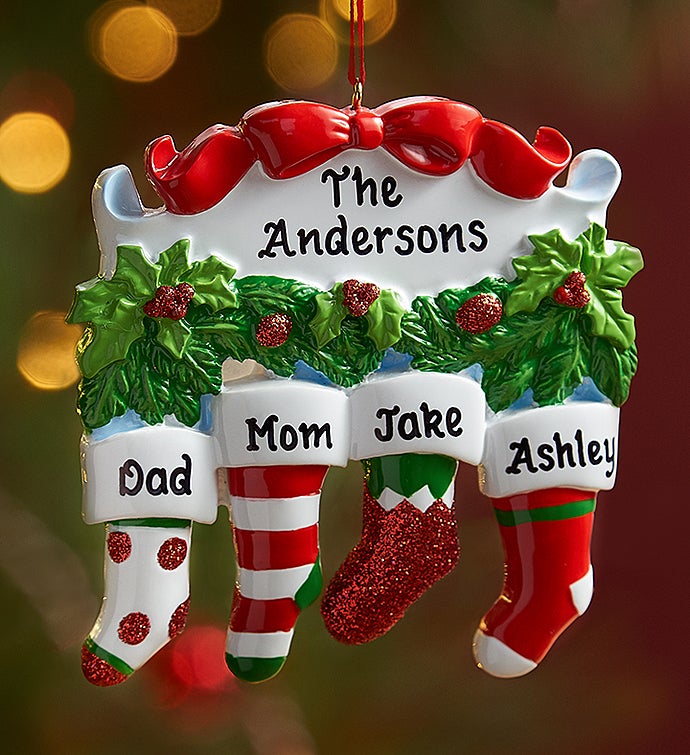 Personalized Family Stocking Ornament