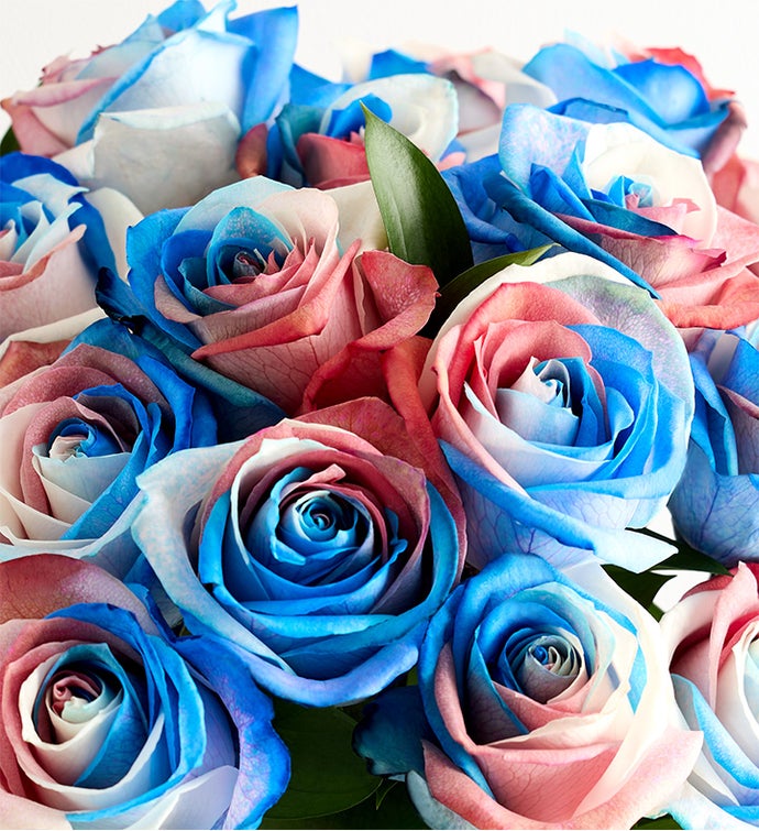 Kaleidoscope Roses, Red, White & Blue