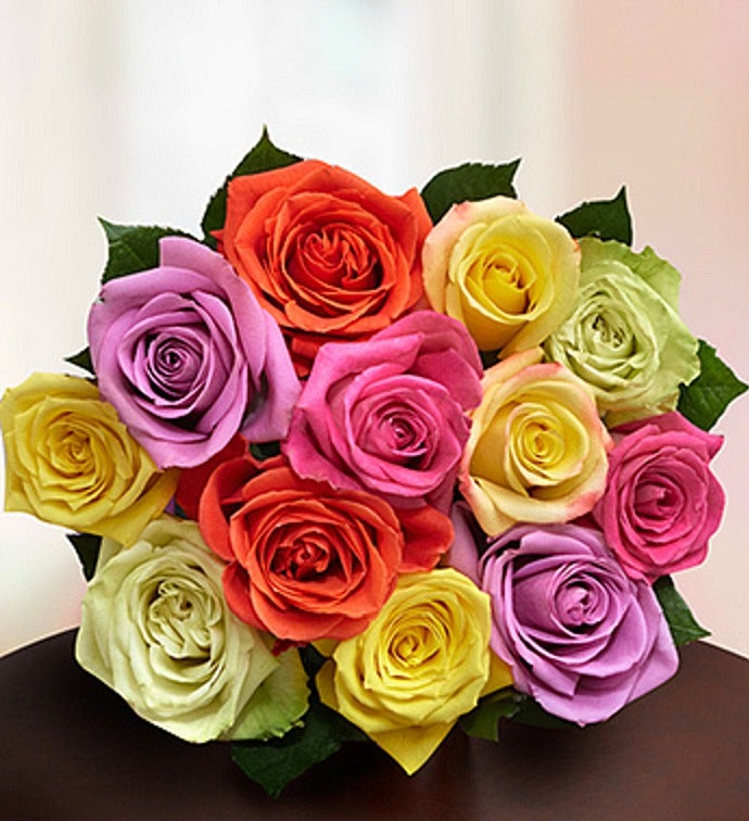 Mixed Roses in a Bouquet
