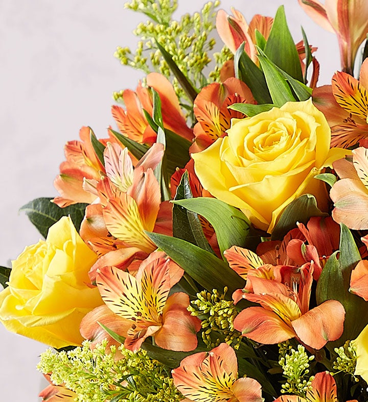 Fall Rose & Peruvian Lily Bouquet + Free Cookies | 1800Flowers.com - 140465