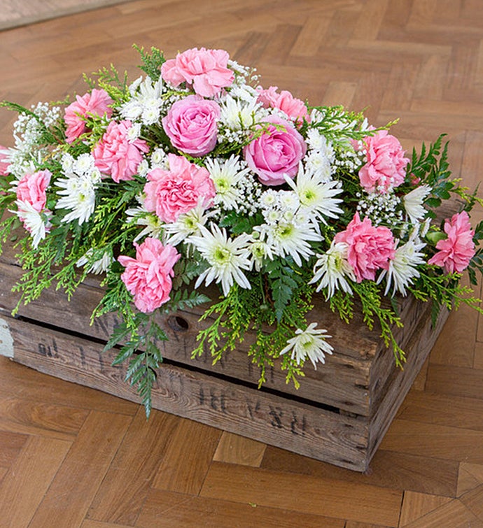 Pretty in Pink Casket Spray
