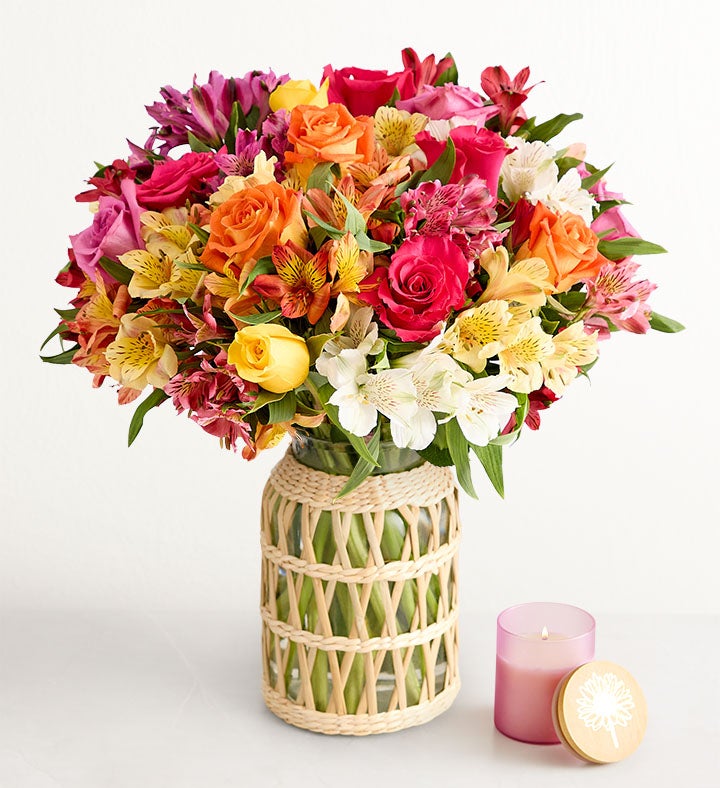 Assorted Roses & Peruvian Lilies