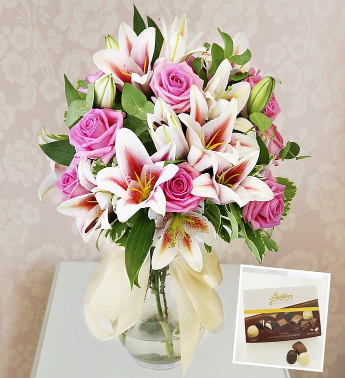 Roses, Lilies & Chocolates