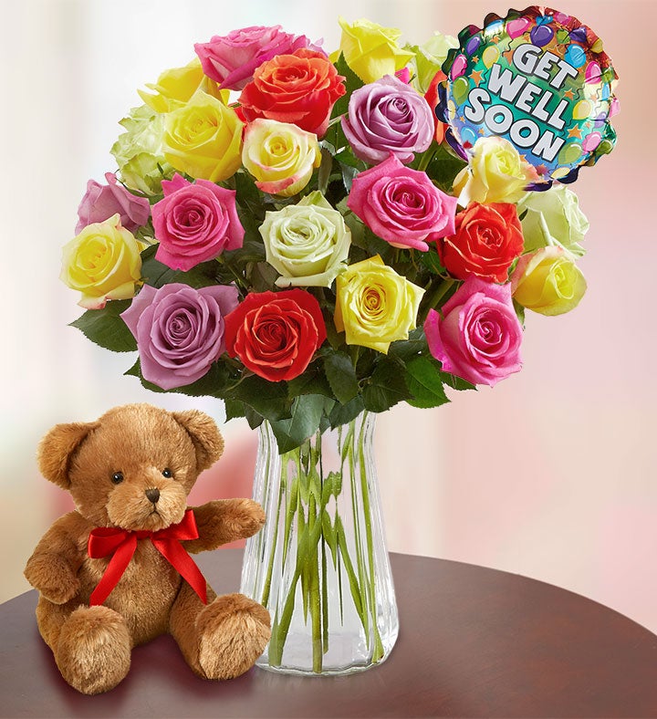 Get Well Soon Assorted Roses 1224 Stems 145008