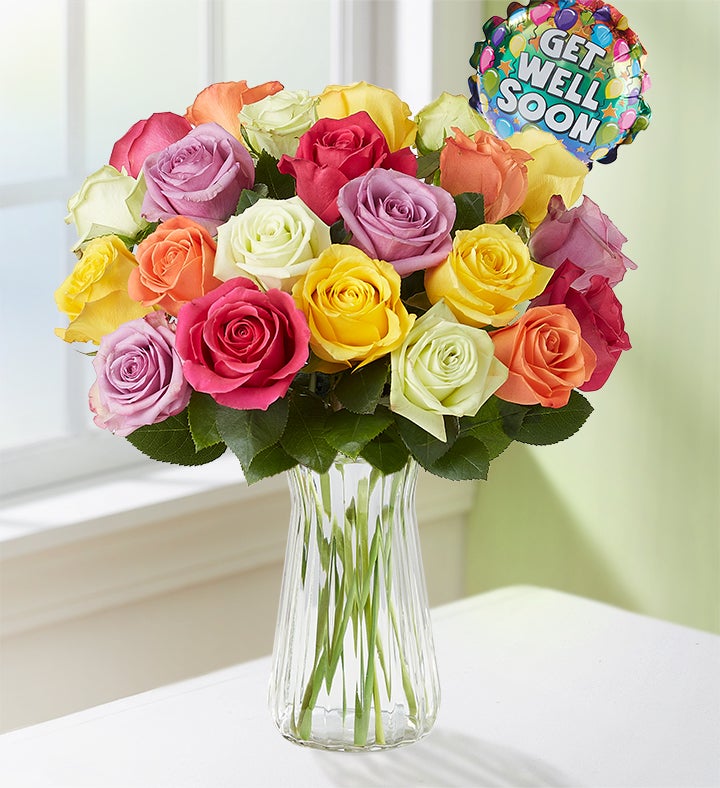 Get Well Assorted Roses