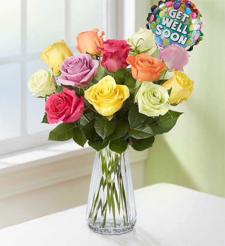 Get Well Assorted Roses