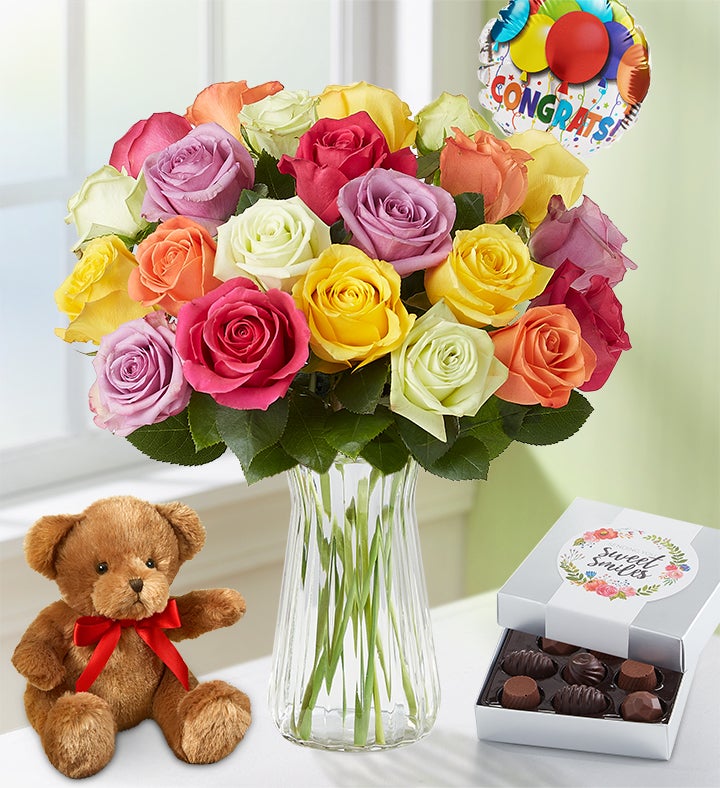 Congratulations Assorted Roses
