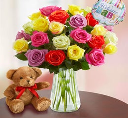 New Baby Celebration Assorted Roses, 12-24 Stems