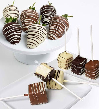 Cheesecake Pops and Strawberries