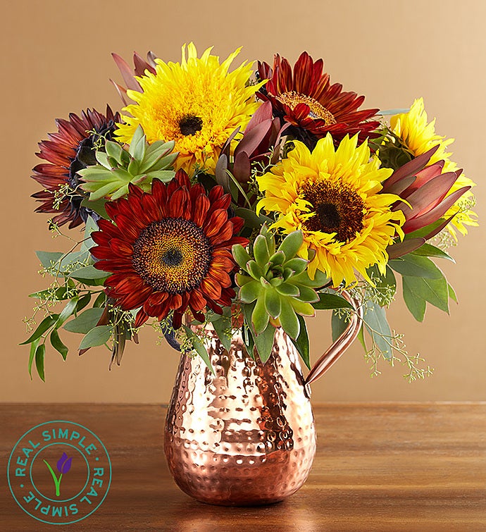 Sunflower Succulent Bouquet by Real Simple®
