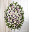 Lavender And White Funeral Standing Spray