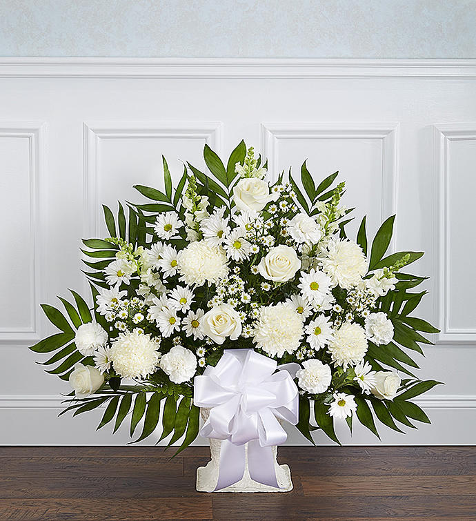 White Funeral Container