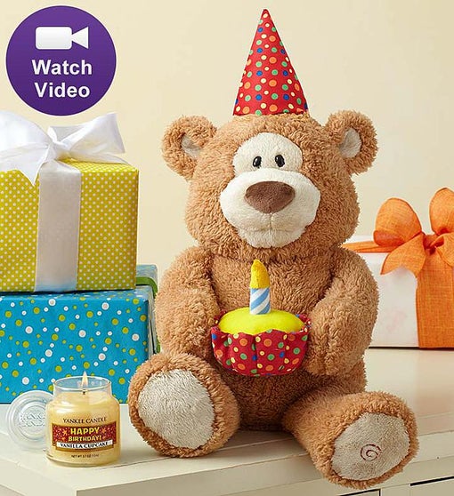Happy Birthday Animated Bear by Gund®