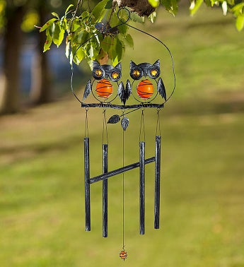 Charming Owl Windchime