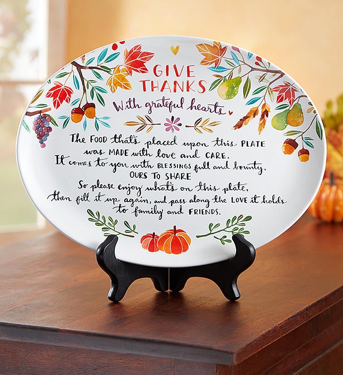 Thanksgiving Giving Plate
