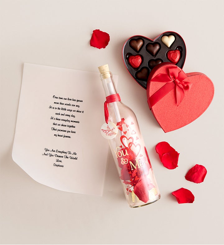 Message In A Bottle® 'You & Me' With Chocolate