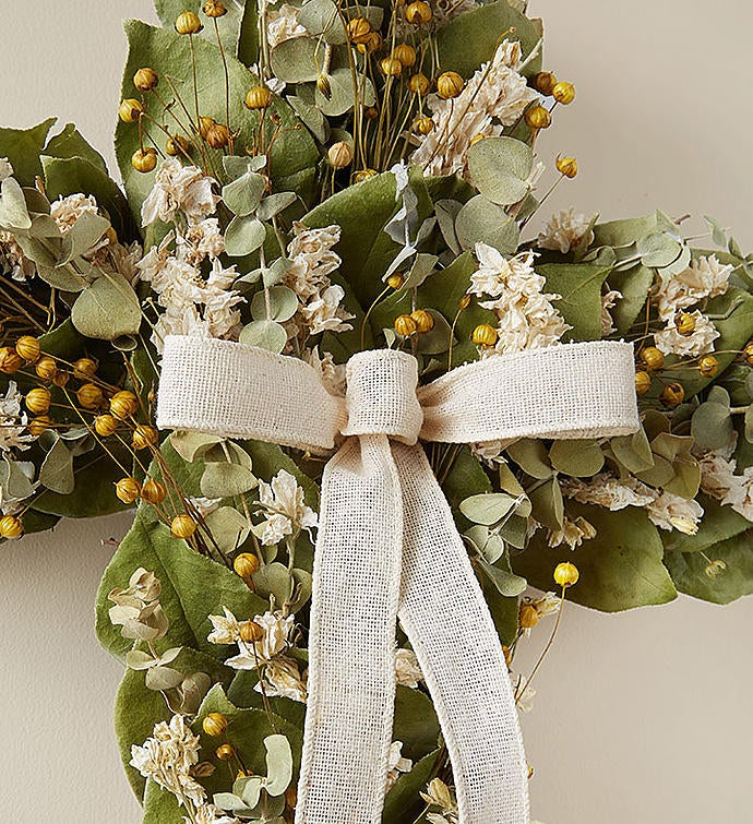 Preserved Cross Wreath