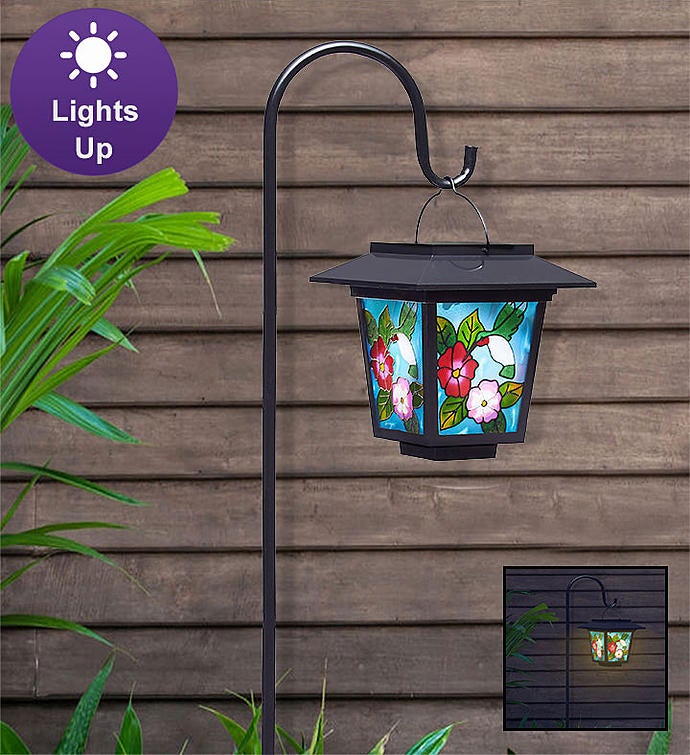 Mosaic Solar Lanterns Lights Outdoor: IP65 Waterproof Hanging Solar Lights Tabletop Decorative