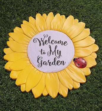 Personalized Sunflower Garden Stone