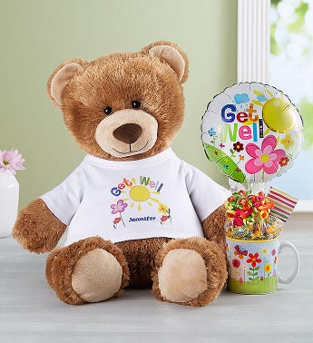 Personalized Get Well Tommy Teddy
