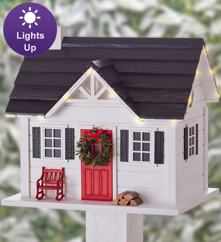 Home for the holidays lighted birdhouse 1800flowers