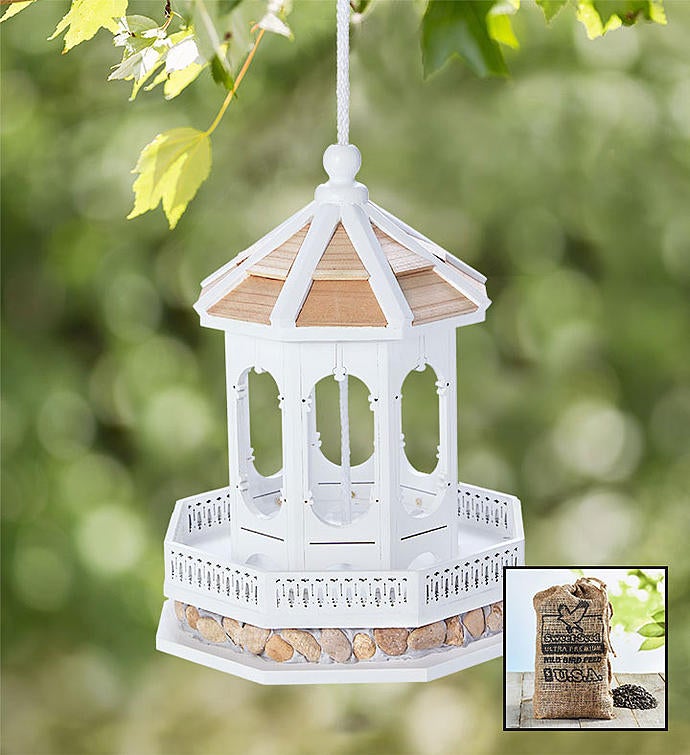 Gazebo Birdfeeder With Seed From 1 800 Flowers Com
