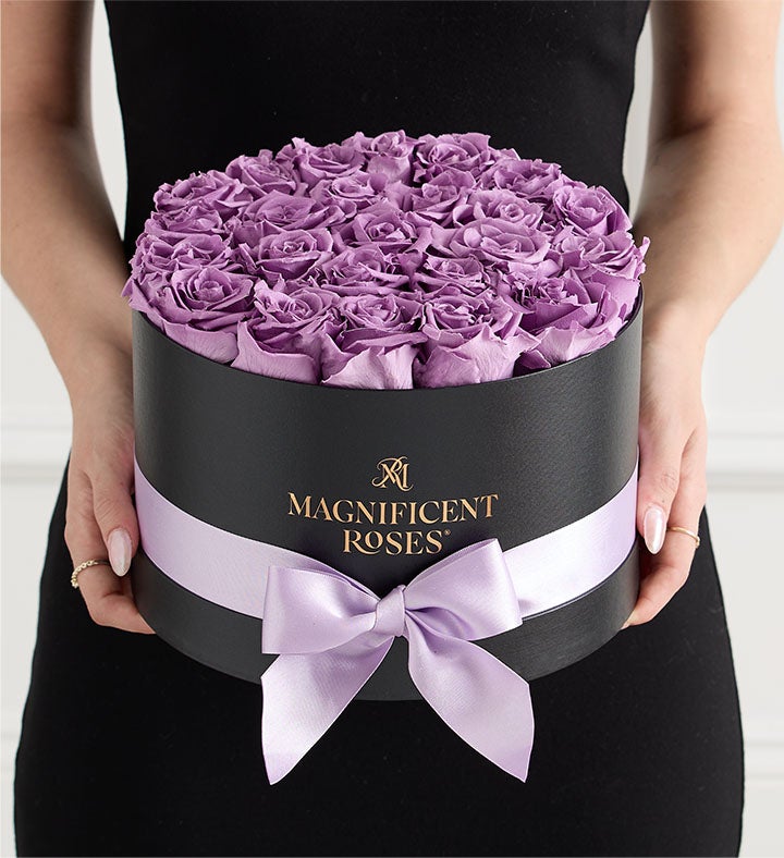 Magnificent Roses® Preserved Lavender Roses
