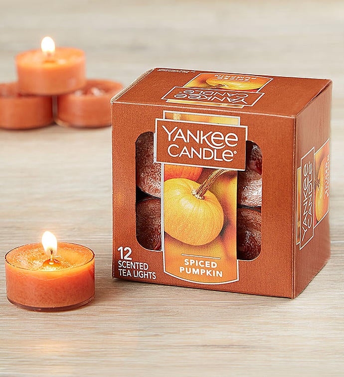 Pumpkin Tealight Duo with Yankee Candle® Tealights
