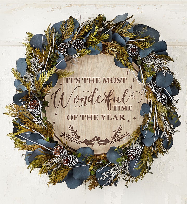 It's the Most Wonderful Time of the Year Wreath 18"