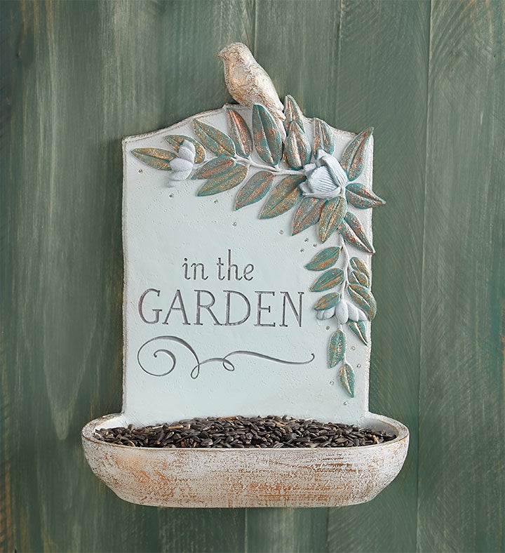 1-800-Flowers Home Decor Outdoor Garden Outdoor Garden Decor Delivery In The Garden Birdfeeder W/ Seed