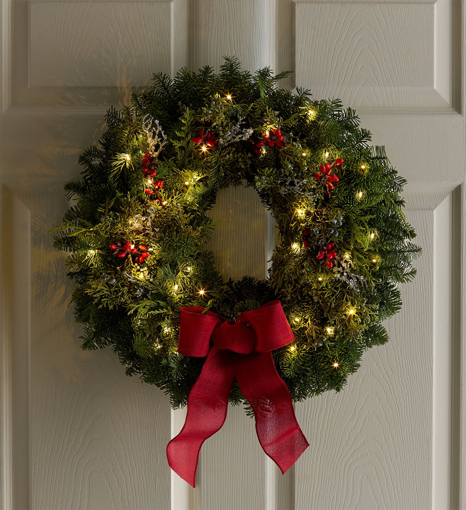 Fresh Evergreen Christmas Wreath