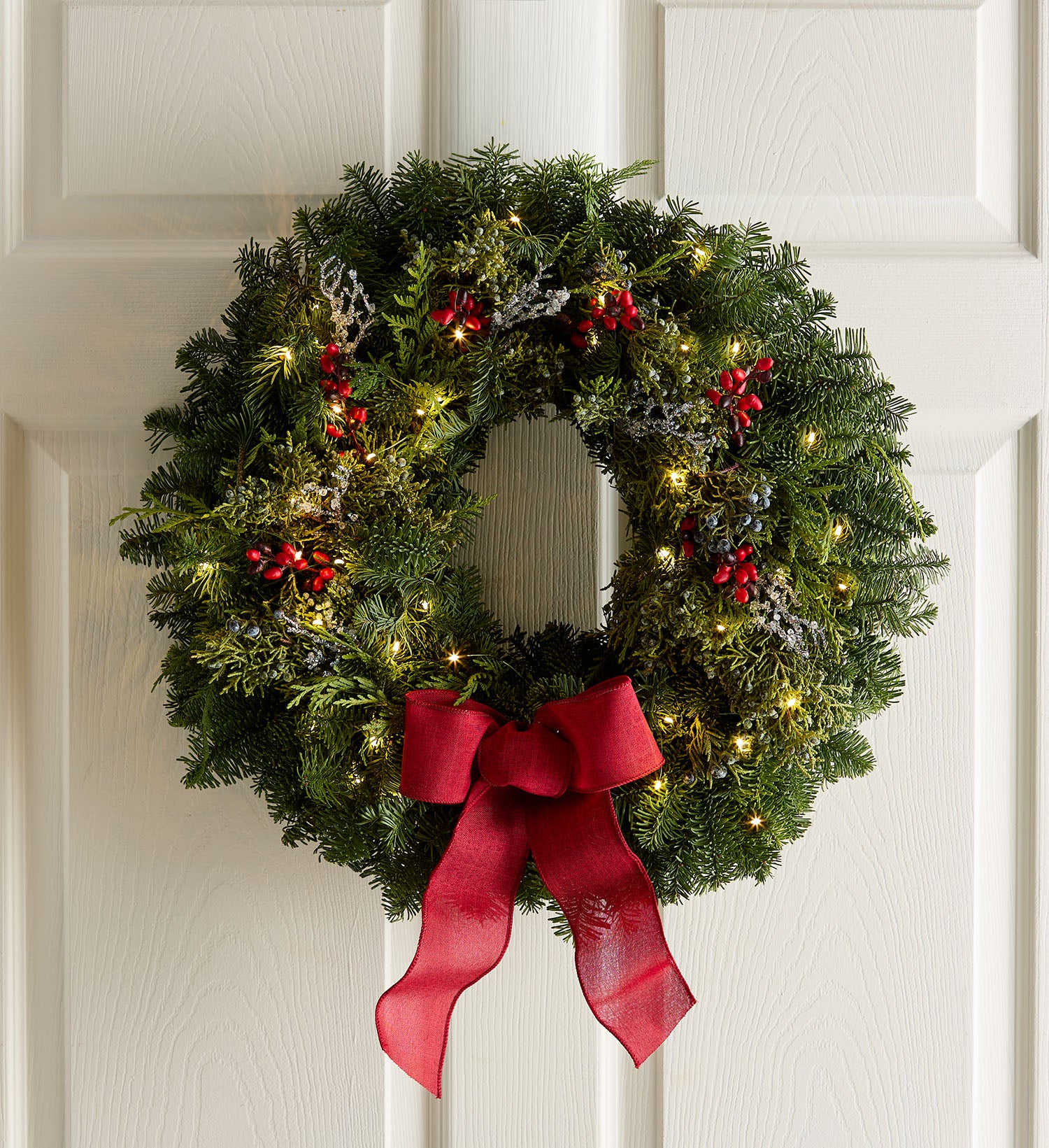 Fresh Evergreen Christmas Wreath