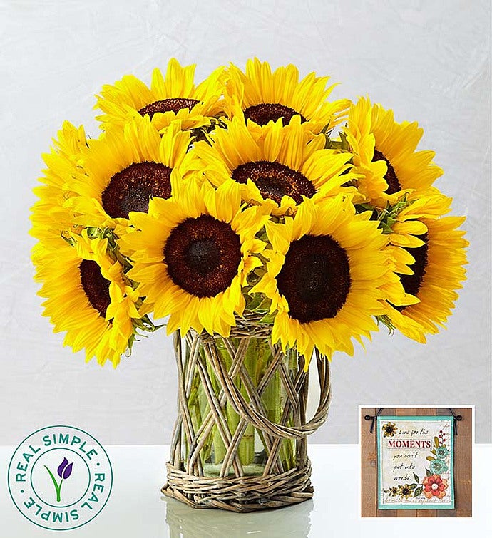 Sunflowers by Real Simple® + Free Banner
