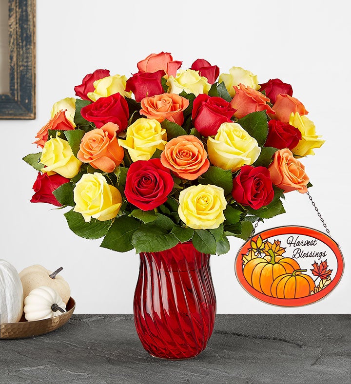 Assorted Fall Rose Bouquet