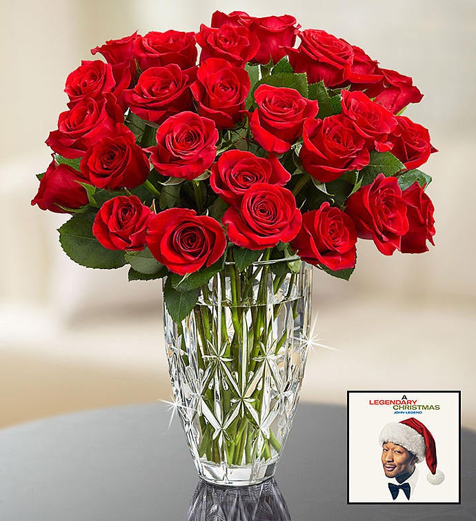 John Legend Holiday Album & Red Roses
