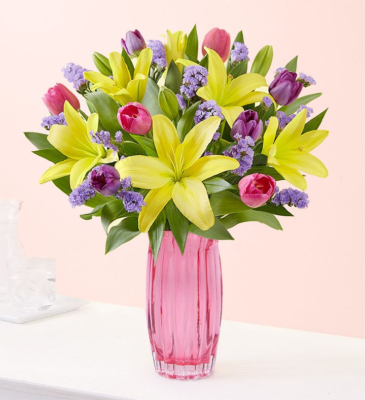 Spring Tulip & Lily Bouquet