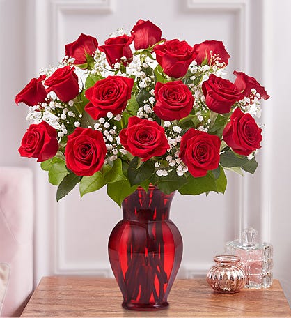 Bouquet '51 red roses with decoration' - order and send for 236 $ with same  day delivery - MyGlobalFlowers