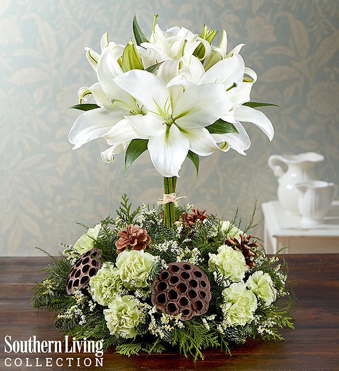 White Lily Topiary by Southern Living™