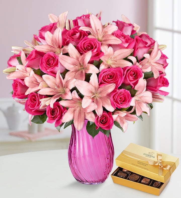 Royal Flowers - 🎂 Happy Birthday Pink Roses Bouquet