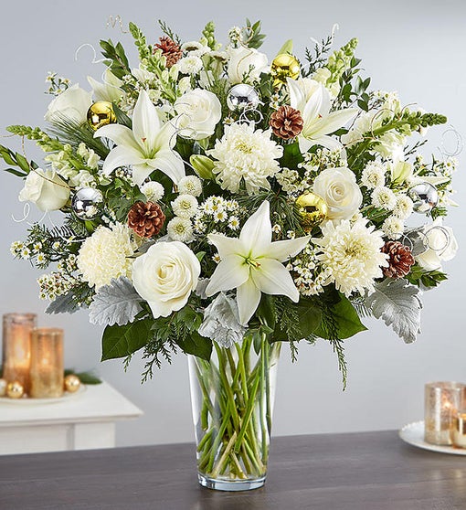 Dazzling Winter Wonderland Flower Arrangement