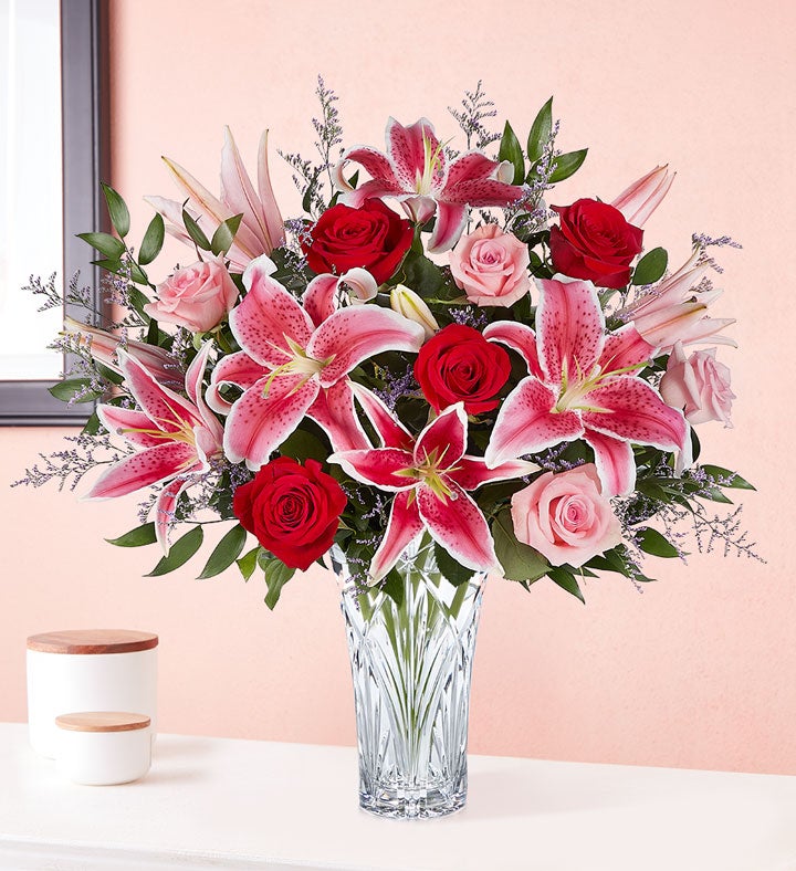 Marquis by Waterford® Blushing Rose & Lily Bouquet