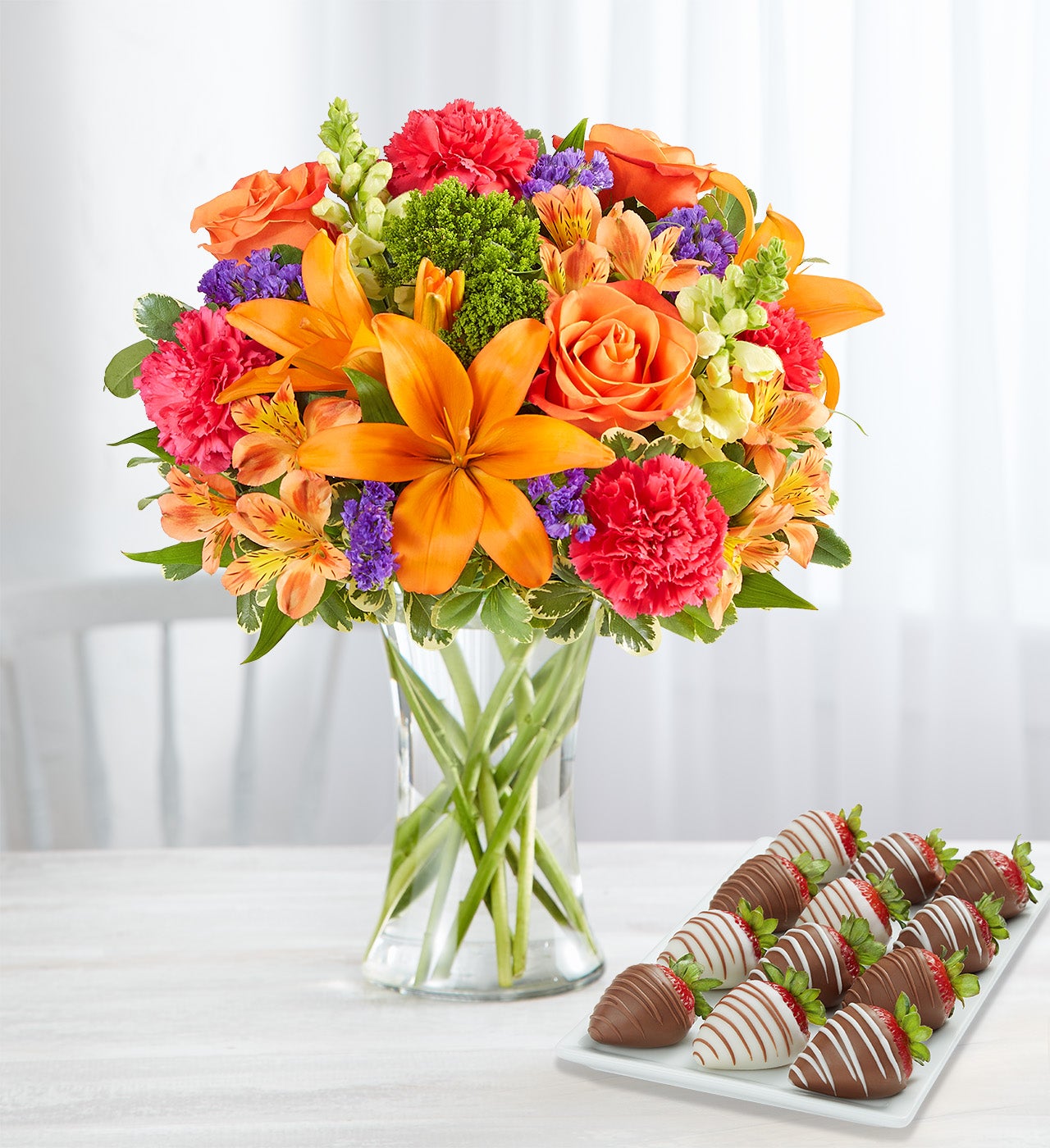 flowers and chocolate