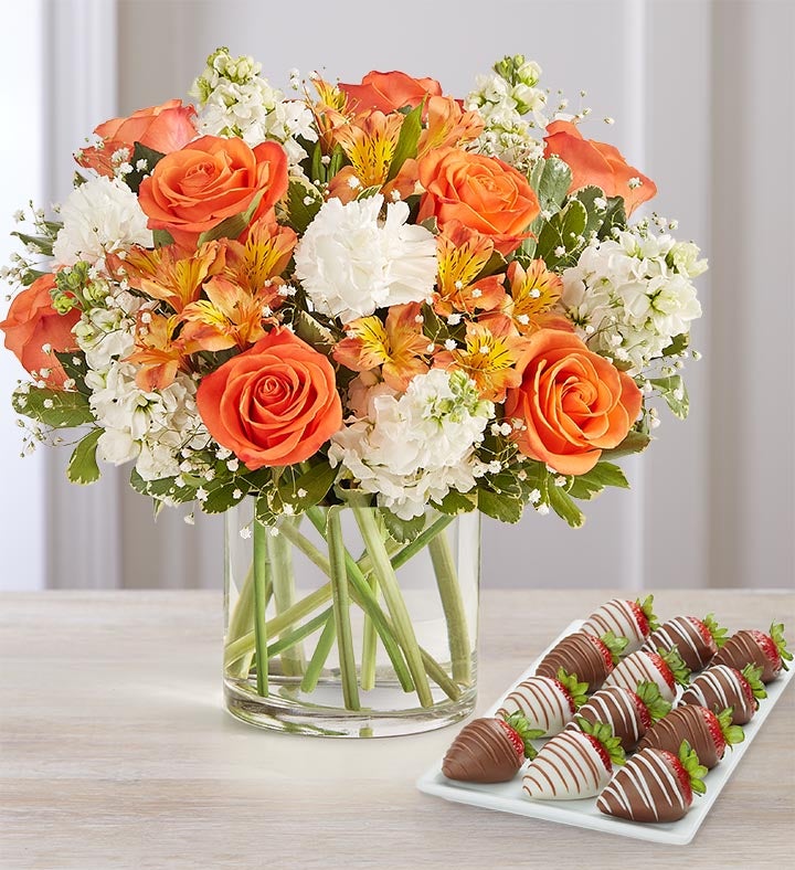 Orange flower deals bouquet