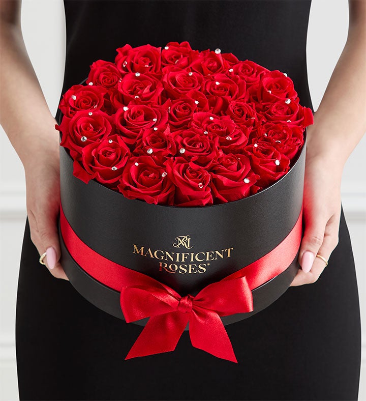 Magnificent Roses® Preserved Sparkle Red Roses