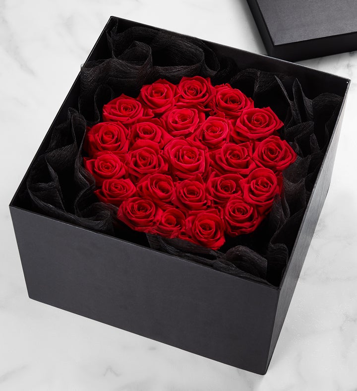 Magnificent Roses® Preserved Radiant Romance Gift Set | 1800flowers.com