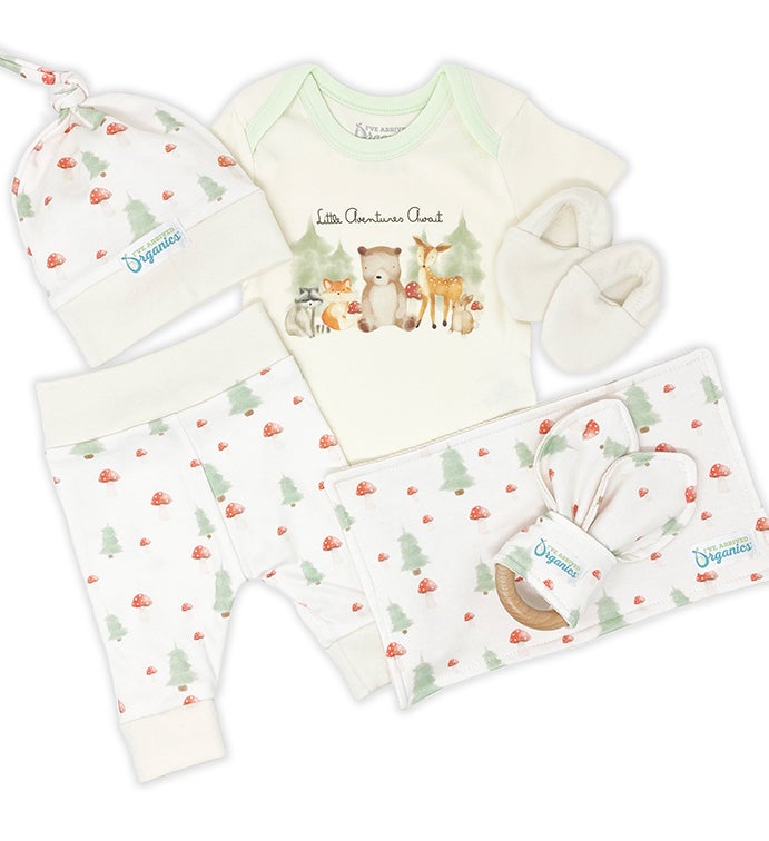 Personalized I've Arrived Organics Baby Gift Crate
